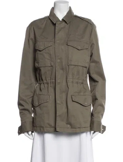 Pre-owned Allsaints Utility Jacket In Green