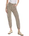 Allsaints Val Linen-blend Trouser In Brown