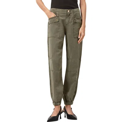 Allsaints Val Twill Cargo Pants In Green