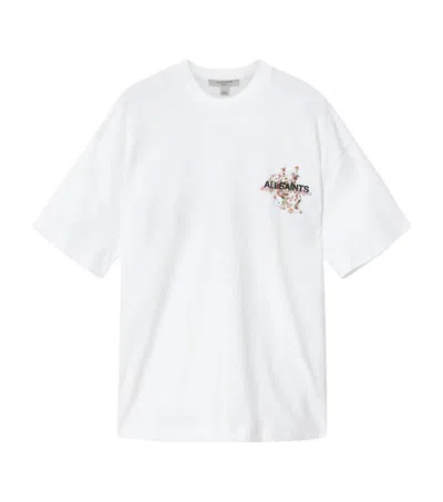 Allsaints Valen Etta Oversized T-shirt In White