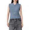 Allsaints Vanessa Pointelle Knit Sweater Vest
