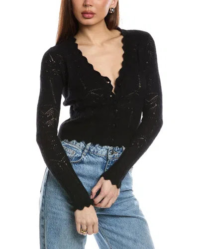 Allsaints Vanessa Wool & Alpaca-blend Cardigan In Black