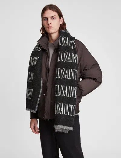 Allsaints Varsity Wven Scarf In Multi