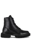 Allsaints Vaughan Leather Boots In Black
