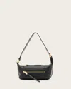 Allsaints Womens Black Vega Mini Leather Shoulder Bag In Black