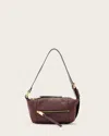 Allsaints Vega Leather Mini Bag In Brown