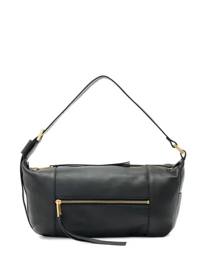 Allsaints Womens Black Vega Mini Leather Shoulder Bag
