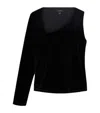 Allsaints Velvet Ari Top In Black