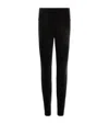 Allsaints Velvet Cora Leggings In Black