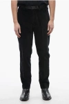 Allsaints Velvet Skinny Fit Lyra Pants With Satin Trims