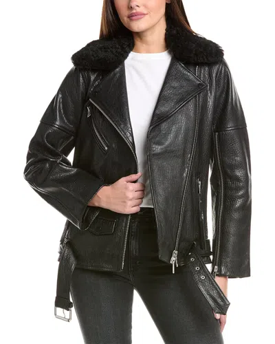 ALLSAINTS ALLSAINTS VENDRA NZ LEATHER BIKER JACKET