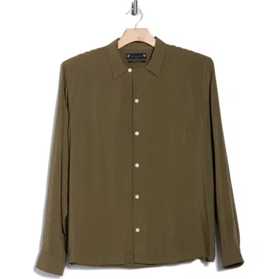 Allsaints Venice Button-up Shirt In Green