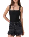 Allsaints Vera Black Lace Bodysuit