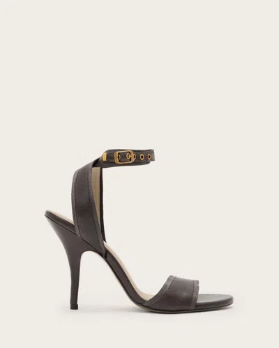 Allsaints Vera Leather Heels In Multi