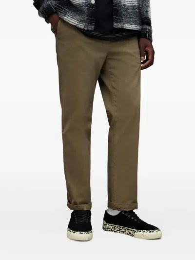 Allsaints Verne Trousers In Brown