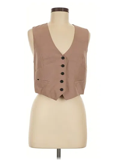 Pre-owned Allsaints Vest In Brown