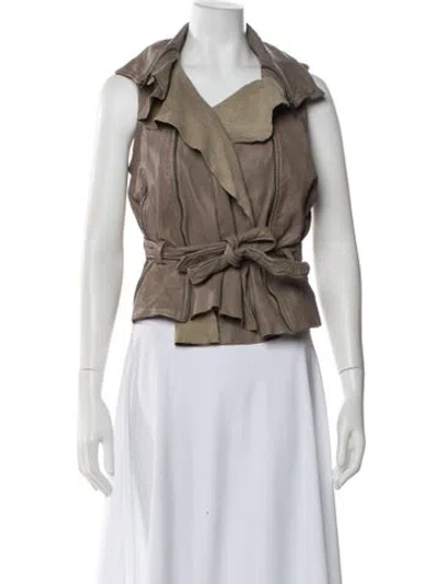 Pre-owned Allsaints Vest In Neutral