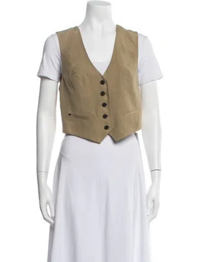 Pre-owned Allsaints Vest In Neutrals