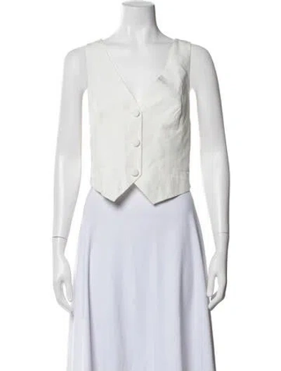 Pre-owned Allsaints Vest In White