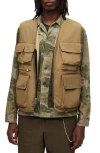 Allsaints Vibo Reversible Tech Vest In Sand
