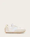 Allsaints Viggo Low Top Runner Trainers In Chalk White/gold