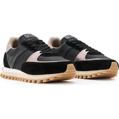 Allsaints Viggo Sneaker In Black/gunmetal