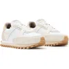 Allsaints Viggo Sneaker In Chalk White/gold