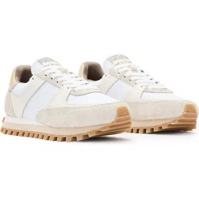 Allsaints Viggo Sneaker In Chalk White/gold
