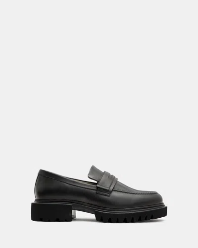 ALLSAINTS VINNI CHUNKY LEATHER LOAFERS