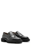 Allsaints Vinni Penny Loafer In Black