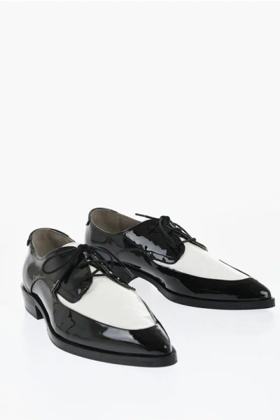 Allsaints Vinyl Two-toned Leather Derby Shoes