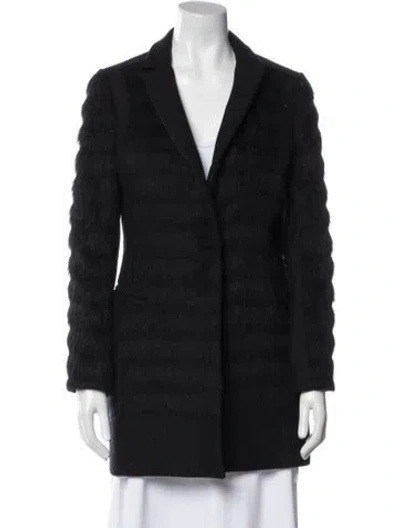 Pre-owned Allsaints Virgin Wool Blazer In Black