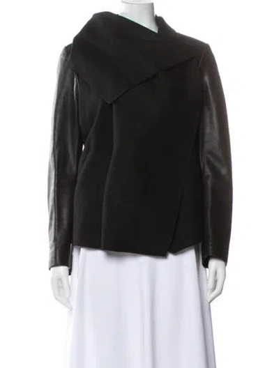 Pre-owned Allsaints Virgin Wool Jacket In Black