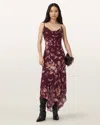Allsaints Viscose Charlotte Floral Maxi Dress In Multi