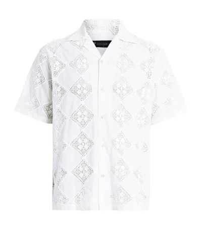 Allsaints Vista Short-sleeve Shirt In White