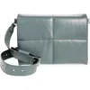 Allsaints Vittoria Quilted Leather Shoulder Bag In Grey