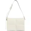 Allsaints Vittoria Quilted Leather Shoulder Bag In Pampas White