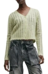Allsaints Vivian Open Stitch V-neck Cardigan
