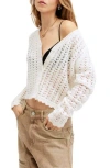 Allsaints Vivian Open Stitch V-neck Cardigan