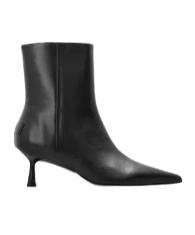 Allsaints Vivian Pointed Ankle Boots In Black