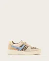 Allsaints Vix Sneaker In Sand Brown/blue