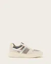 Allsaints Vix Panelled Retro Sneakers In White/metallic