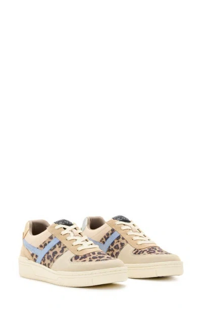 Allsaints Vix Sneaker In Sand Brown/blue