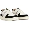 Allsaints Suede Vix Sneakers In White/black