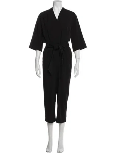 Pre-owned Allsaints V-neck Jumpsuit In Blue