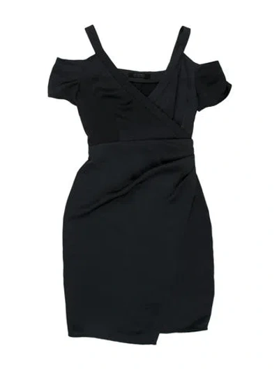 Pre-owned Allsaints V-neck Mini Dress In Blue