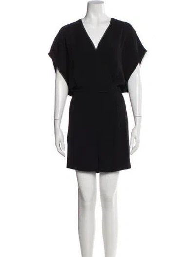 Pre-owned Allsaints V-neck Romper In Black