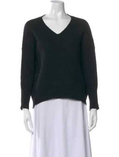 Pre-owned Allsaints V-neck Sweater In Black