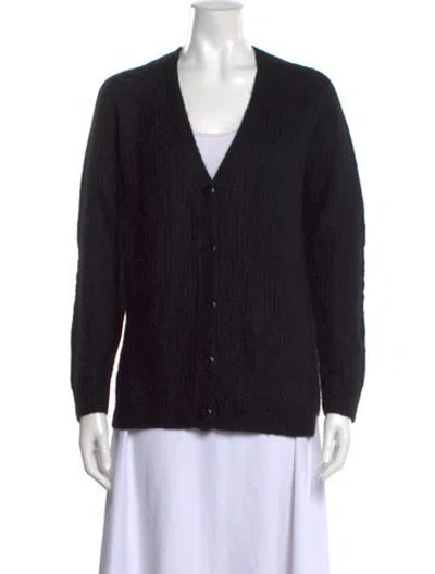Pre-owned Allsaints V-neck Sweater In Black