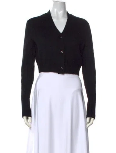 Pre-owned Allsaints V-neck Sweater In Black